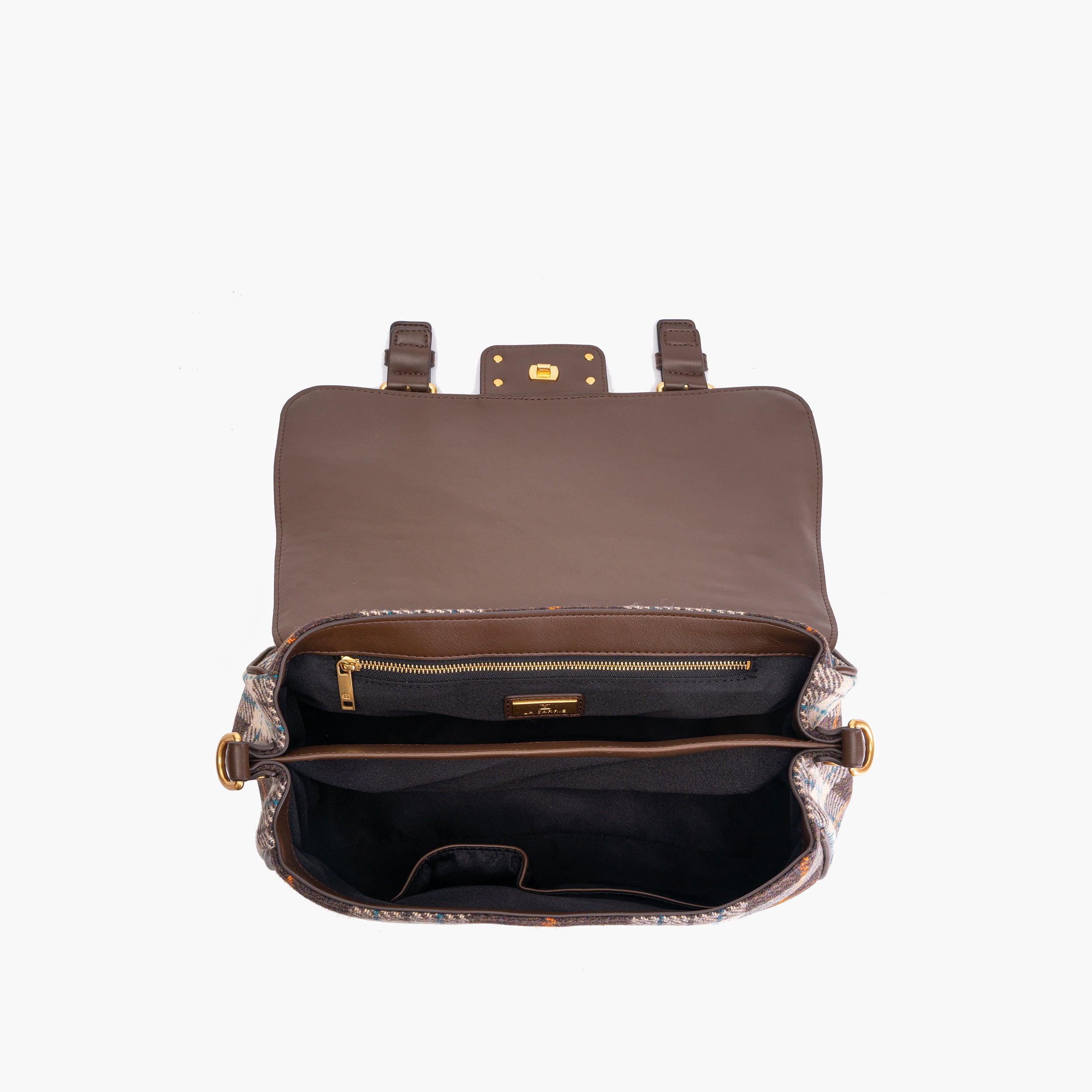 Borsa a mano media Atena marrone La Carrie