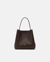Cuoieria Fiorentina Candy Bucket 1618 | Borsa Secchiello in Pelle Marrone testa di moro Made in Italy