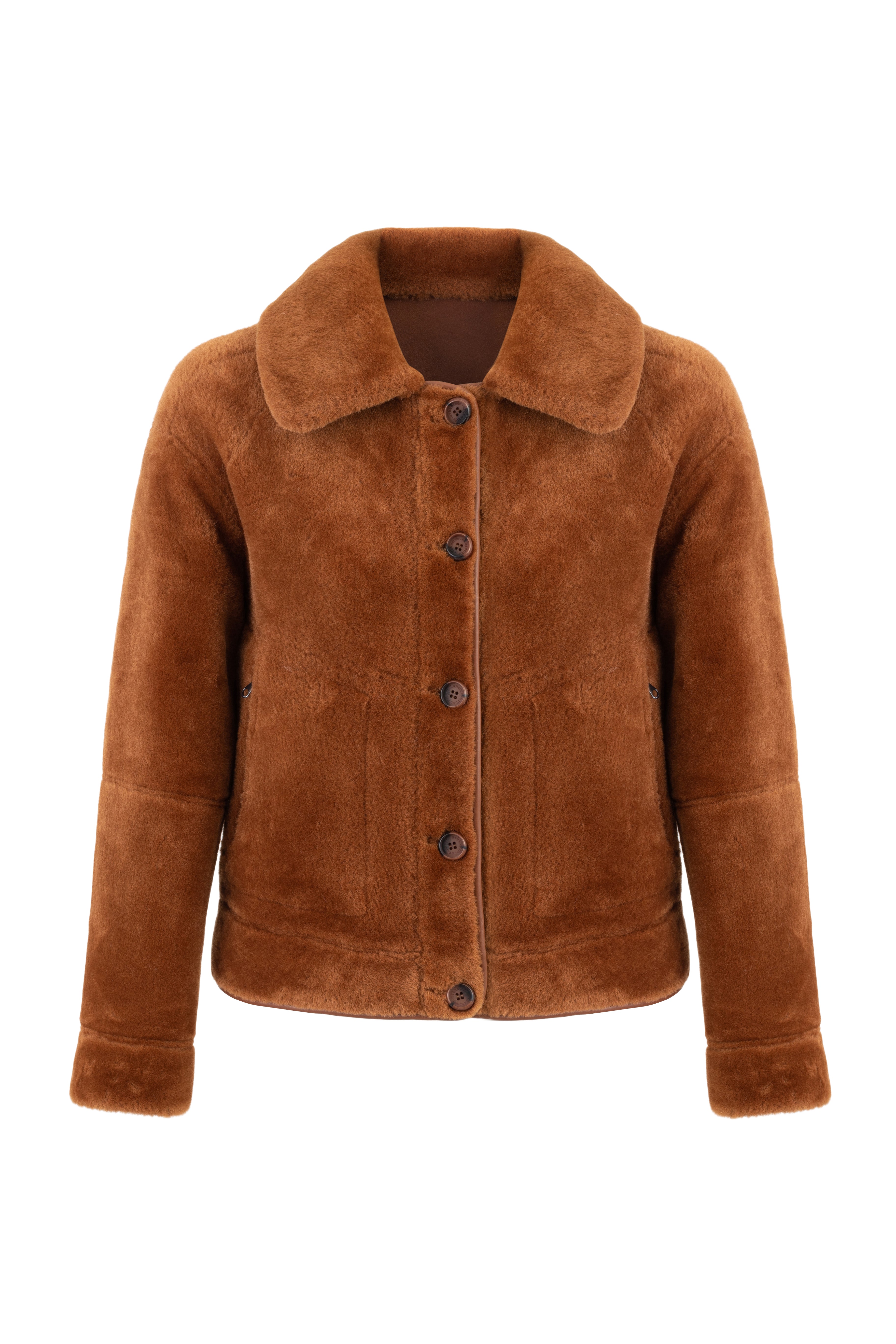 Giacca Reversibile Blouson Toffee Faux Suede | Effetto Merino Urbancode
