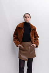 Giacca Reversibile Blouson Toffee Faux Suede | Effetto Merino Urbancode
