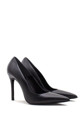 Décolleté Leysbek Cachemire nero Sergio Levantesi