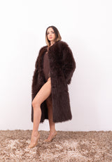 Cappotto Reversibile Faux Toscana Choc | Ecopelle Scamosciata e Pelliccia Urbancode