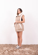 Gilet Reversibile Rice | Ecopelle Scamosciata e Pelliccia Sintetica Urbancode