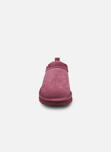 UGG Classic Micro Donna Bordeaux / Viola – Stivaletti Ultra Bassi in Camoscio e Vera Pelliccia di Montone