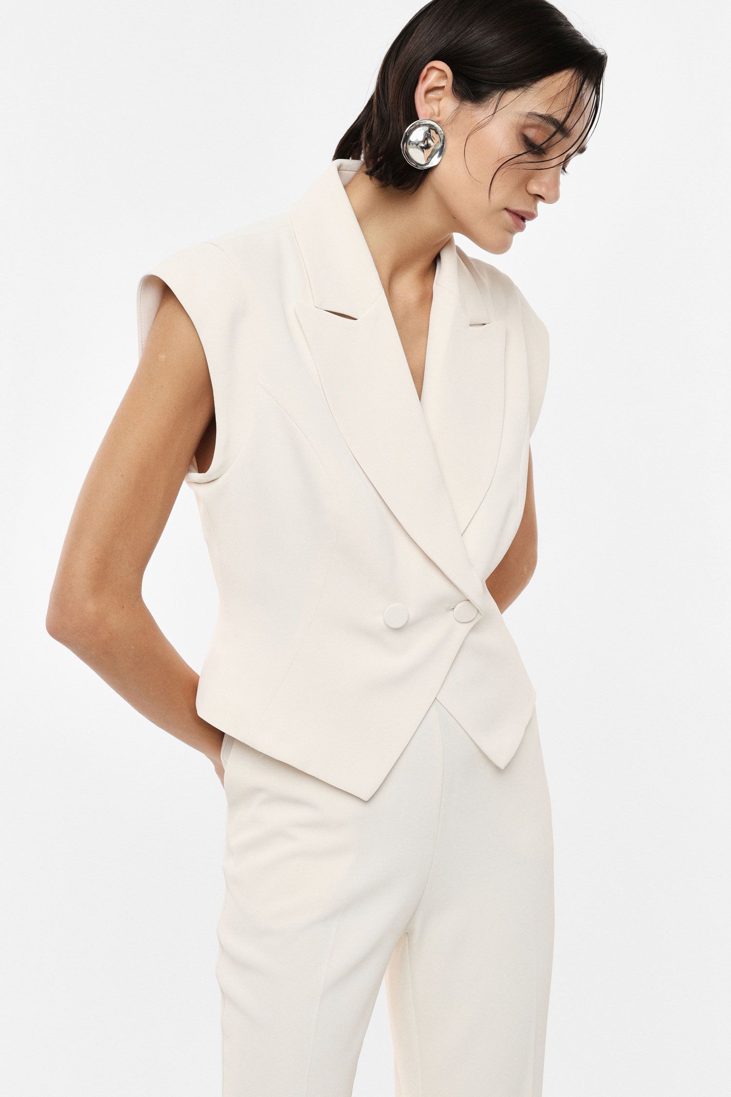 Gilet Donna Doppio Petto Imperial – Taglio Sartoriale con Rever Classici