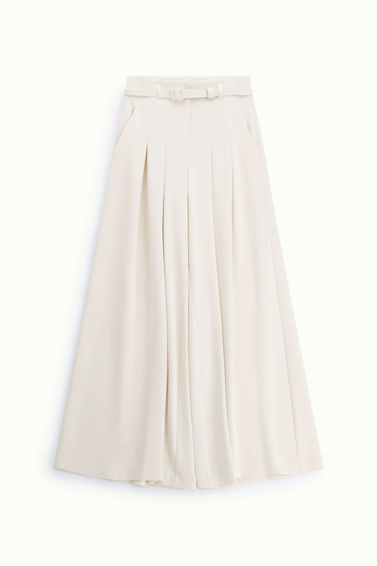 Pantaloni Palazzo Imperial con Pences e Cintina – Variante Zinco SS26