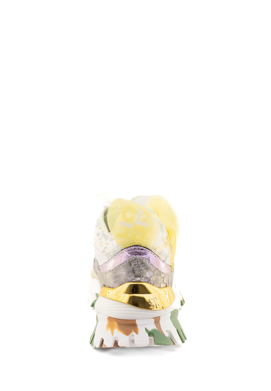 Sneaker C-Cloud multicolor gialla-verde-oro Cljd