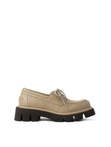 Stringata Elba Nappagrain Taupe – Paloma Barceló | Sneakers in Nappa Grain