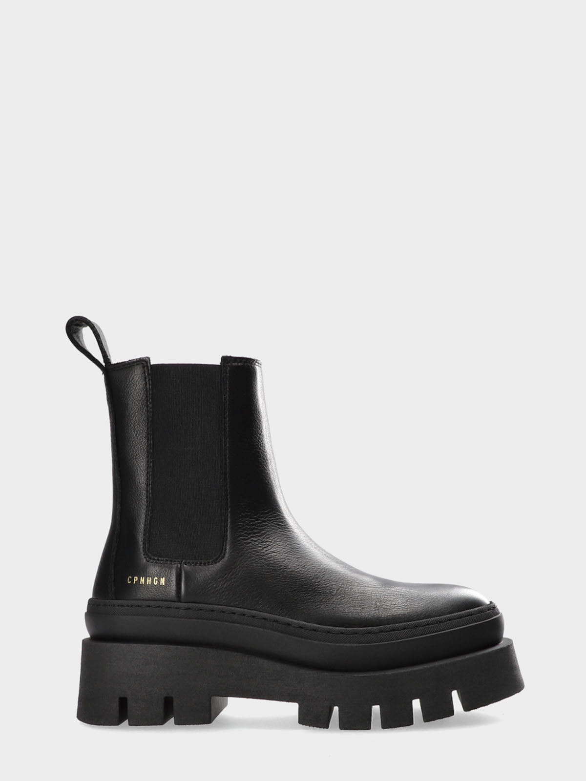 Stivaletto chelsea nero con platform Copenhagen