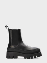 Stivaletto chelsea nero con platform Copenhagen