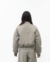 Bomber Donna Silence Limited Taupe in Nylon Tech – Giacca Tecnicolook Coordinata