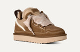 Sneakers Donna UGG Lowmel Marrone in Camoscio e Mesh Riciclato – Scarpe Basse Chunky con Maxi Lacci e Fodera UGGplush