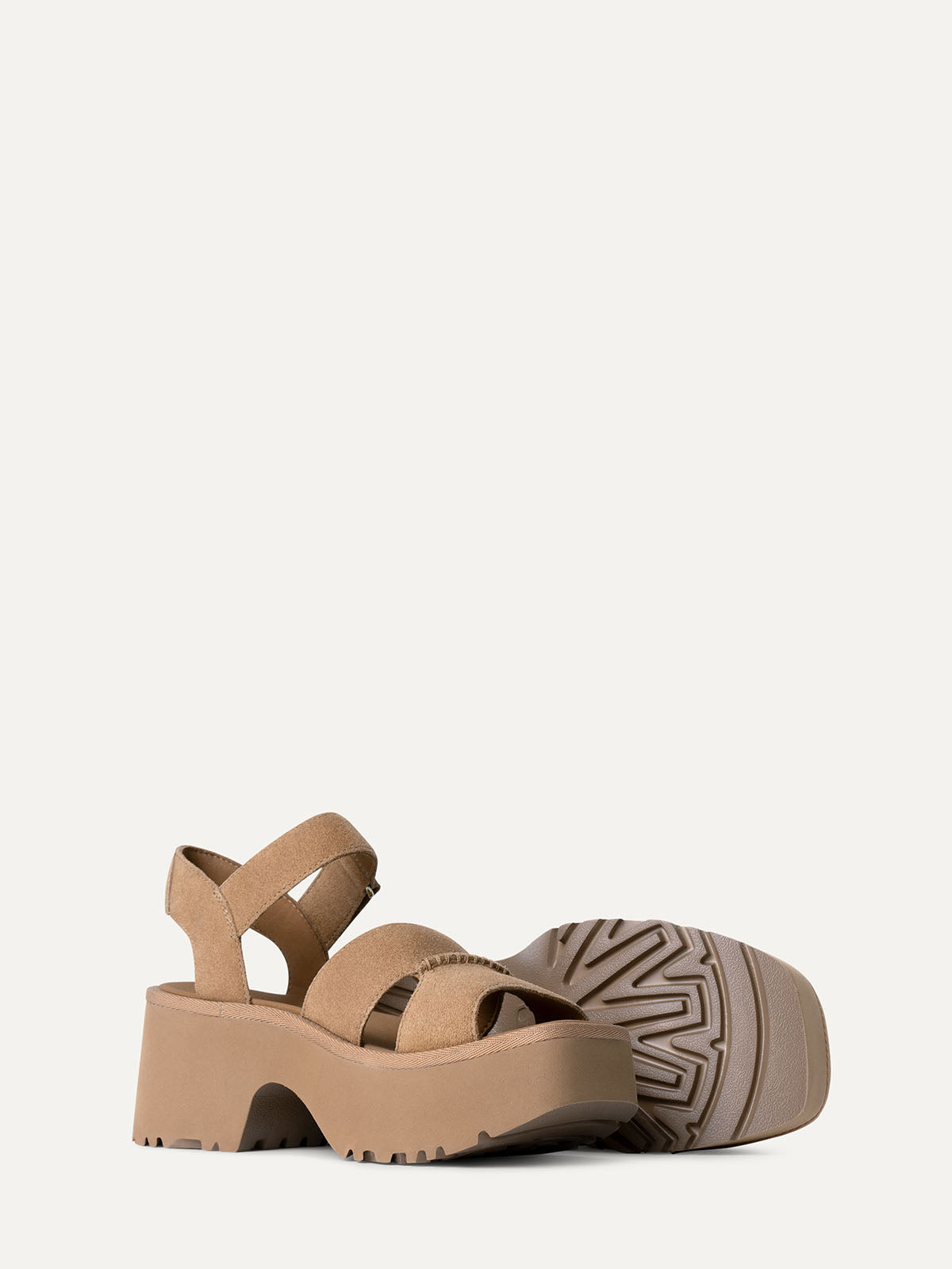 Sandalo con plateau beige NEW HEIGHTS ANKLE STRAP UGG