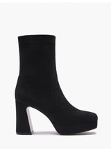 Tronchetto nero gambale stretch Emanuelle Vee