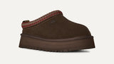 Ciabatte Sabot Donna UGG Tazz II Driftwood in Camoscio – Slipper Platform 4,4 cm foderate in Montone
