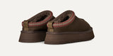Ciabatte Sabot Donna UGG Tazz II Driftwood in Camoscio – Slipper Platform 4,4 cm foderate in Montone