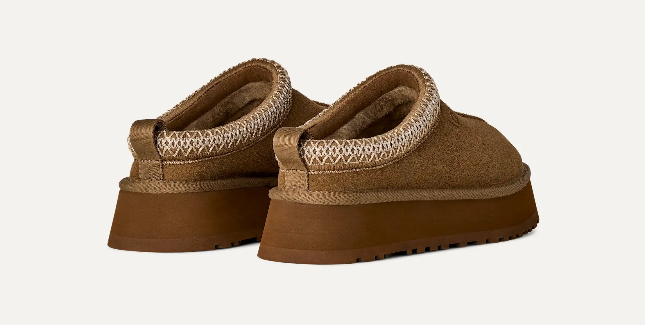 Ciabatte Sabot Donna UGG Tazz II Marrone in Camoscio – Slipper Platform 4,4 cm foderate in Montone