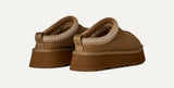 Ciabatte Sabot Donna UGG Tazz II Marrone in Camoscio – Slipper Platform 4,4 cm foderate in Montone