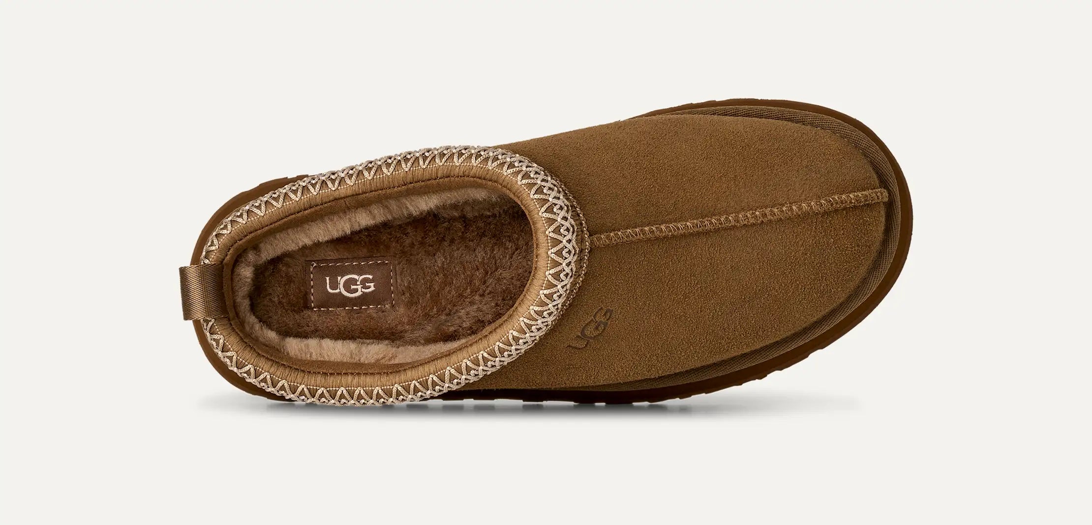 Ciabatte Sabot Donna UGG Tazz II Marrone in Camoscio – Slipper Platform 4,4 cm foderate in Montone