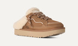 Ciabatte Sabot Donna UGG Lowmel Mule Chestnut in Camoscio – Sabot Chunky Slip-On con Fodera UGGplush e Montone
