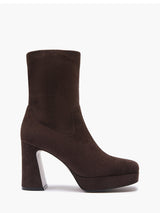 Tronchetto marrone gambale stretch Emanuelle Vee