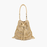 Borsa Secchiello La Carrie Mirror Natural con Dettagli a Specchio