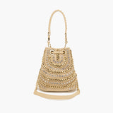 Borsa Secchiello La Carrie Mirror Natural con Dettagli a Specchio