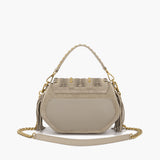 Borsa a mano taupe Etnic La Carrie