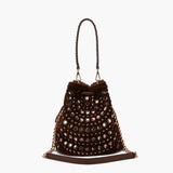 Secchiello Andromeda Fur Bucket marrone – La Carrie | Eco-Fur & Borchie
