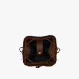 Secchiello Andromeda Fur Bucket marrone – La Carrie | Eco-Fur & Borchie