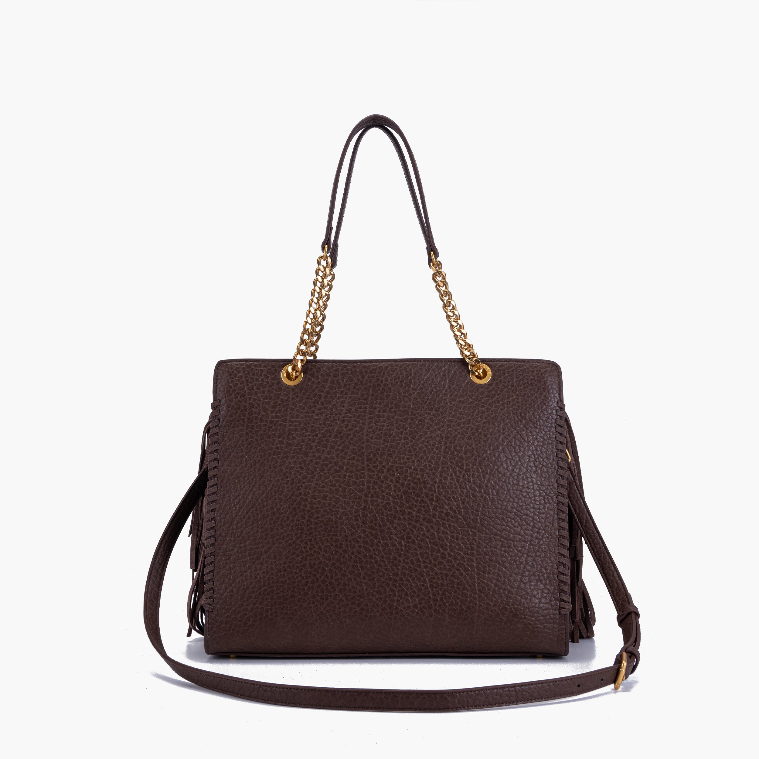 Shopping a spalla Marrone – La Carrie | Borchie, Frange & Zip