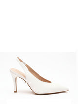 Décolleté Bianca Di Chanel Nappa Bianca – Slingback Raffinata Made in Italy