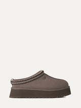 Ciabatte Sabot Donna UGG Tazz II Mustard Seed in Camoscio – Slipper Platform 4,4 cm foderate in Montone