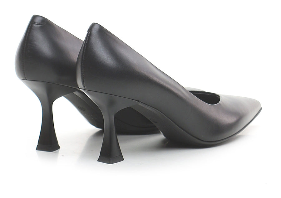 Décolleté JOLIE56 in pelle nera Sergio Levantesi