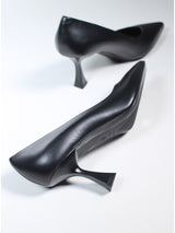 Décolleté JOLIE56 in pelle nera Sergio Levantesi