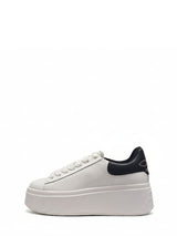 Ash Sneakers Moby Bianca e Nera - Sneaker Platform Pelle | Peccatidistile