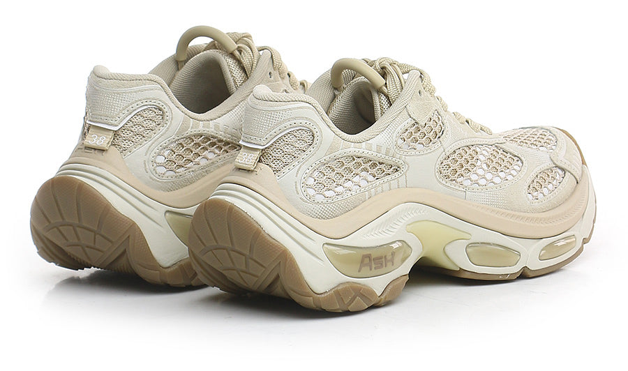 Ash Sneakers Dragon 03 Beige - Sneakers Chunky Mesh e Camoscio | Peccatidistile