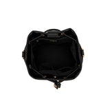 Borsa Secchiello La Carrie Andromeda in Ecopelle – Borsa a Spalla con Borchie e Strass