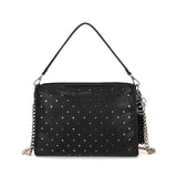 Borsa a Tracolla La Carrie Mod in Ecopelle TPU – Borsa Bandoliera Rock con Borchie e Strass