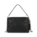 Borsa a Tracolla La Carrie Mod in Ecopelle TPU – Borsa Bandoliera Rock con Borchie e Strass