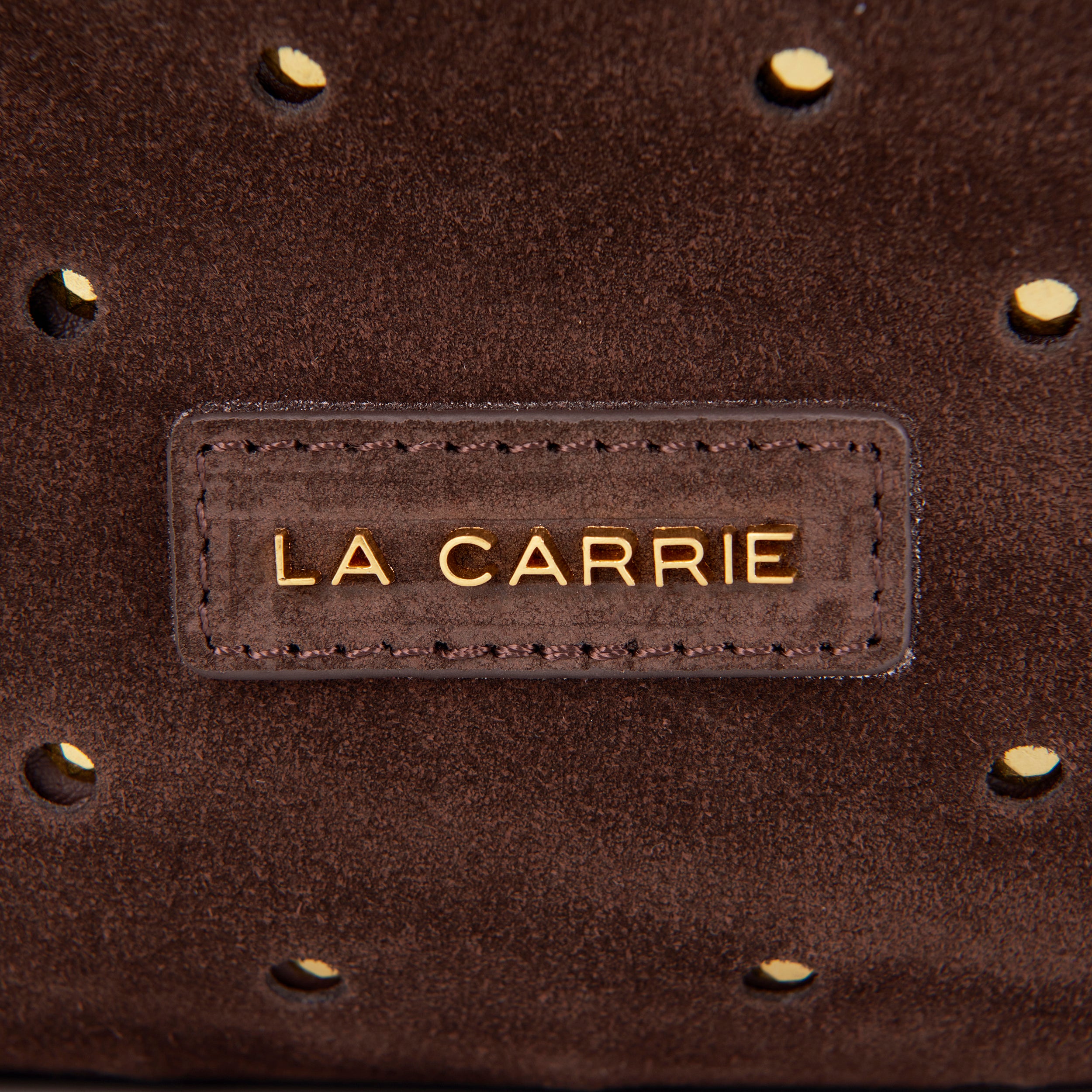 Borsa Shopping La Carrie Metropolis in Camoscio con Trafori e Borchie – Shopper Morbida