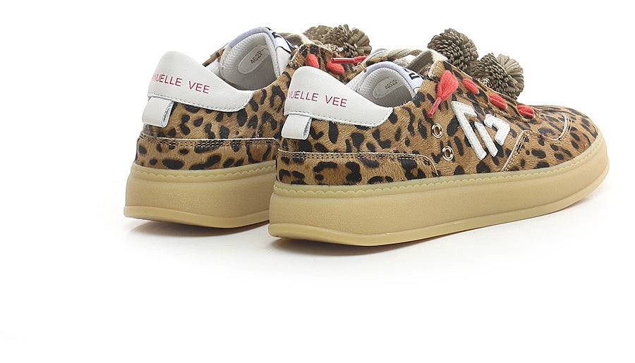 Sneaker Leopardate con Pon Pon – Emanuelle Vee
