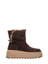 Stivaletti Platform Donna ASH Marble T.Moro in Camoscio – Polacco Invernali Foderato Pelliccia Tacco 5 cm