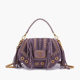 Borsa a mano viola Etnic La Carrie