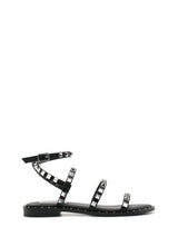 Sandalo flat Travel total black Steve Madden