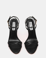 Steve Madden Jypsey-CN Sandalo Nero Pelle - Tacco 10cm | Peccatidistile