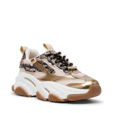 Steve Madden Possession-E Bronzo - Sneakers Chunky Metallizzate inserti rettile | Peccatidistile