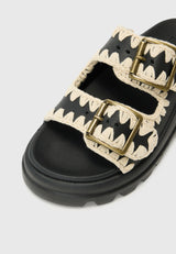 Ciabatta Eva in PVC nero Mou