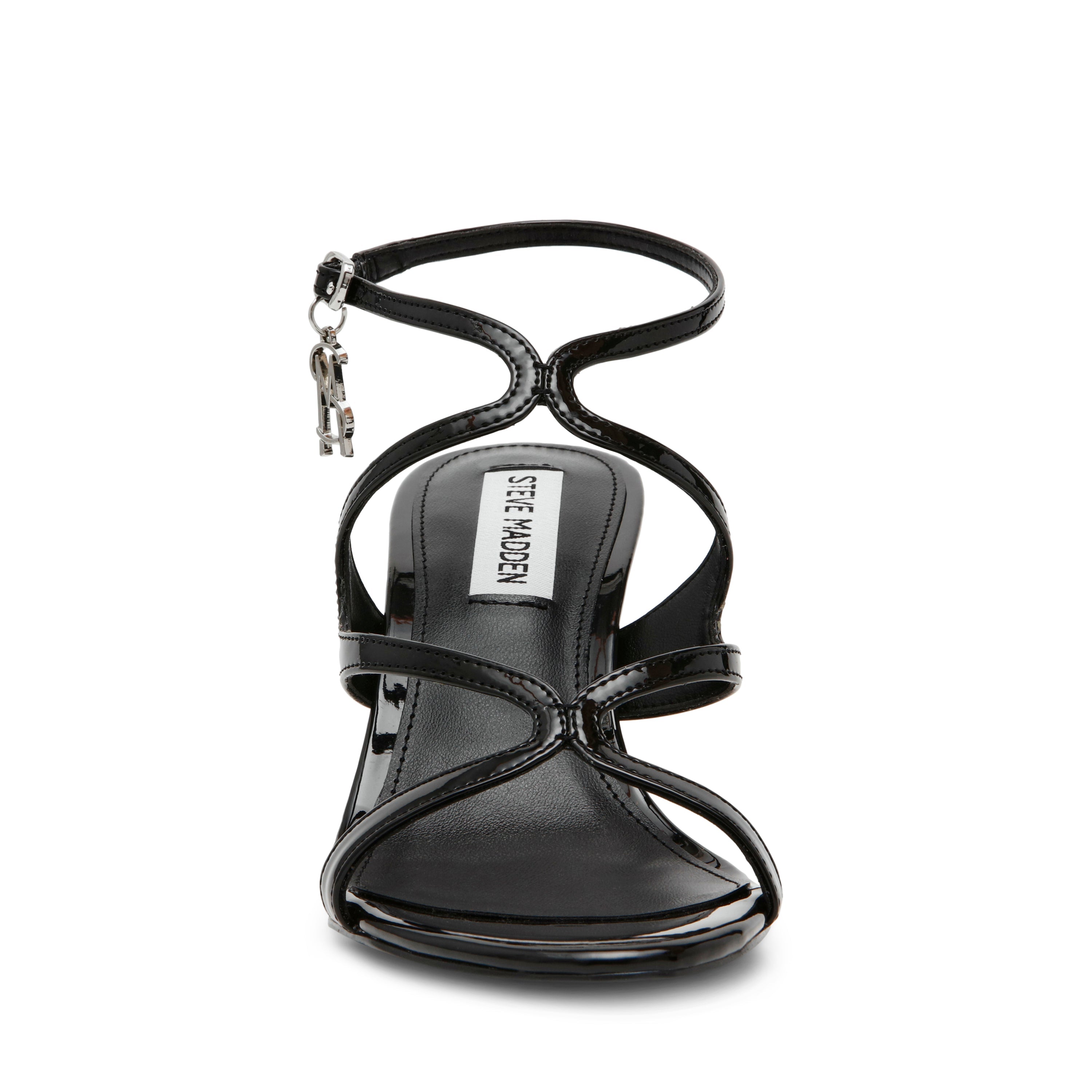 Sandalo alto Gracia nero vernice Steve Madden