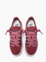 Sneaker in pelle scamosciata bordeaux - Emanuelle Vee